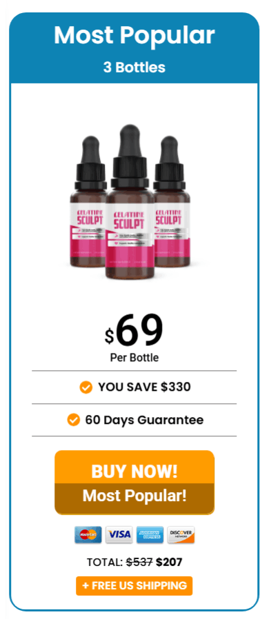 Gelatine Sculpt 3 Bottle Pricing
