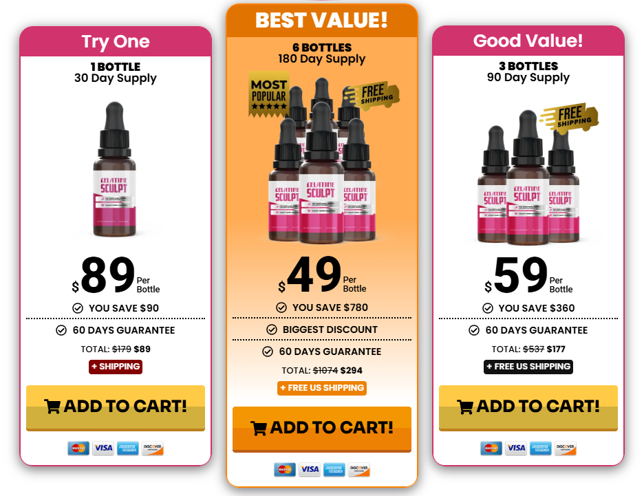 Gelatine Sculpt Pricing Image